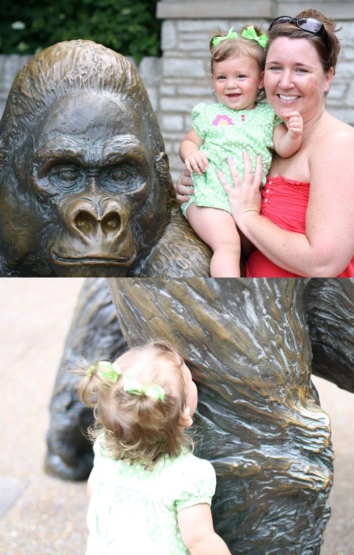 She wouldn't give Sara & I kisses, but she would give the gross gorilla kisses.