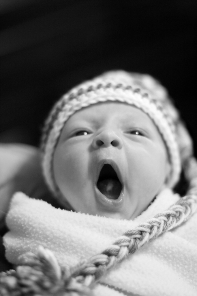 Baby yawns...so sweet